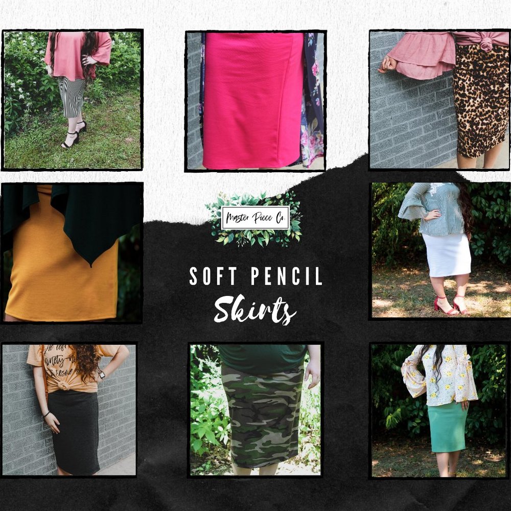 Soft Knee Length Pencil Skirt (See Photos)